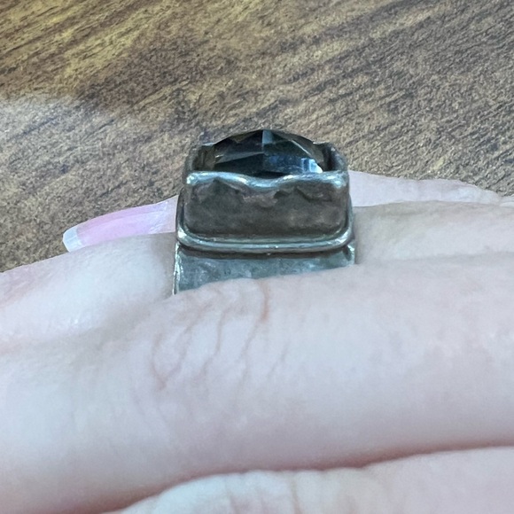 Silpada Smokey Topaz Hammered Ring size 7 - Picture 4 of 8